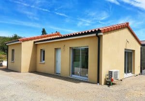 Maison neuve de plain-pied construite par Maisons Clair Logis en Centre France