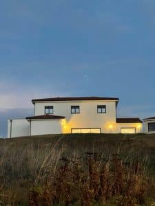 Maison à étage construire à Lacroix-Falgarde - Vue soir contrebas