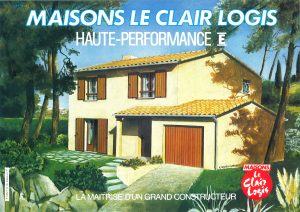 Ancienne fiche produit Maisons Clair Logis des années 80