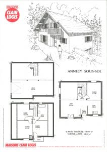 Fiche produit des années 90 - Maisons Clair Logis