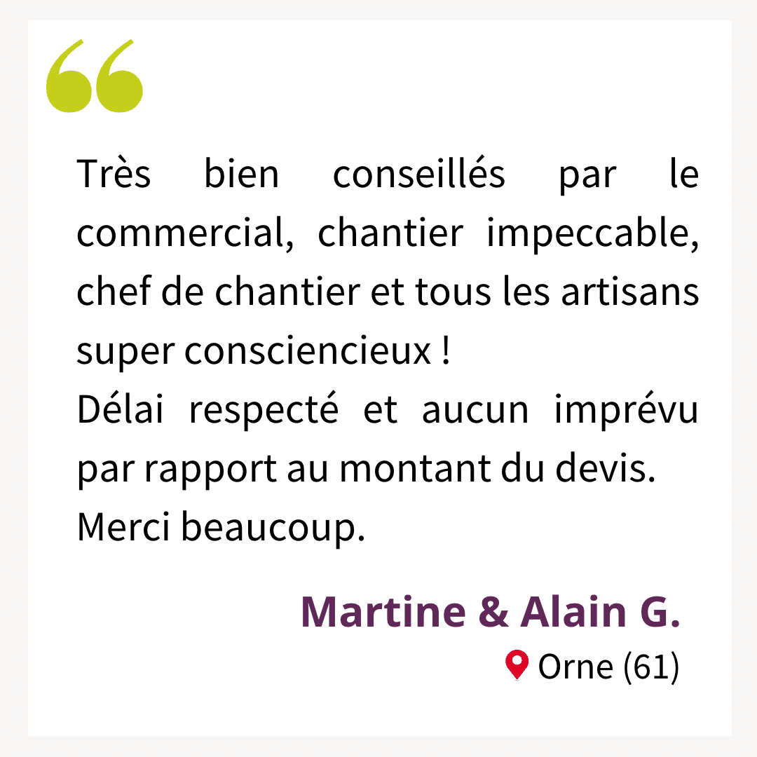 Avis client Orne Normandie