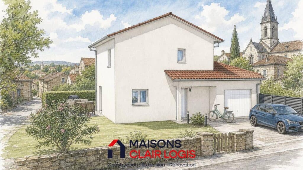 Construction maison – Saint-André-le-Gaz (38490)