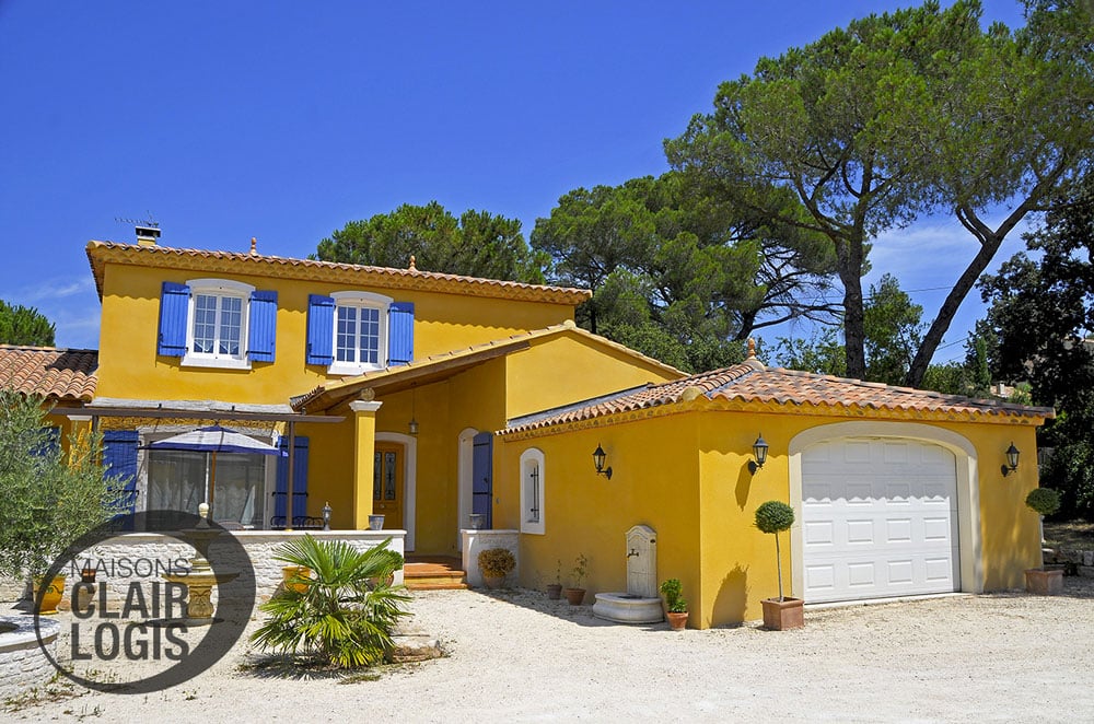 Maison provençale construite dans l'Hérault