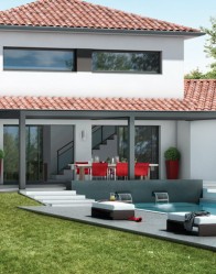 plan maison contemporaine ambre