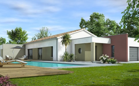 plan de maison contemporaine Angélique