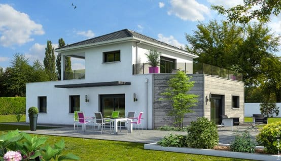 Maison contemporaine Emeraude - vue jardin