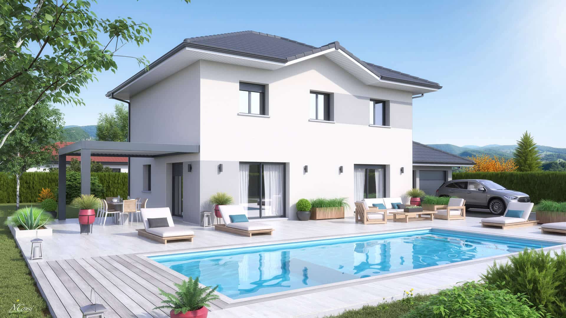 plan maison individuelle MONT BLANC