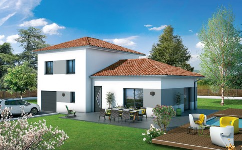 Maison individuelle Velin - plan maison 3D
