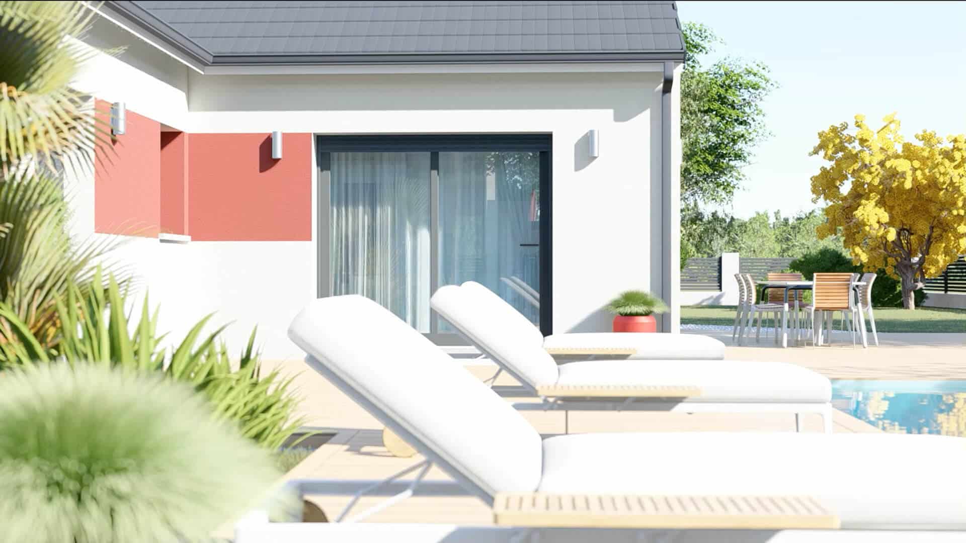 maison moderne ORION - vue terrasse