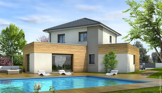 Maison moderne Cévennes - plan maison 3D