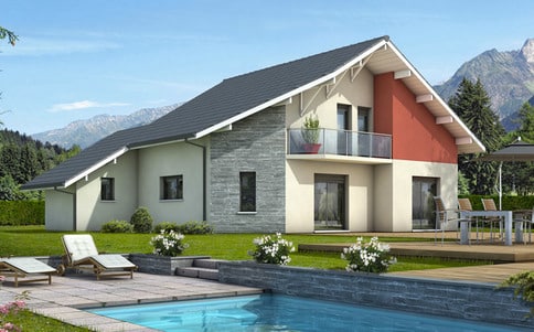 Maison moderne Mont-Revard - plan maison gratuit