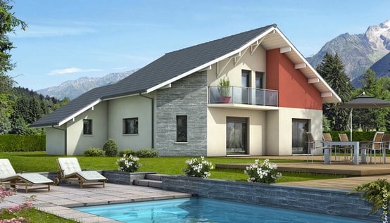 Maison moderne Mont-Revard - plan maison gratuit