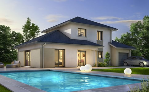 Maison moderne Semnoz - plan maison