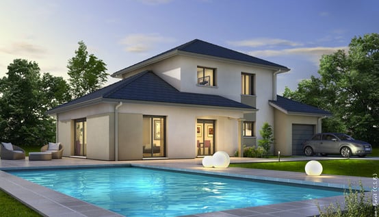 Maison moderne Semnoz - plan maison