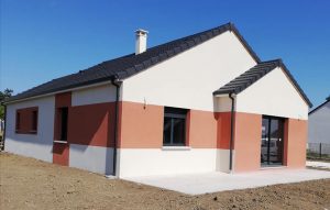 maison neuve enduit biton - Maisons Clair Logis