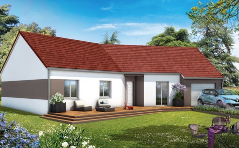 Plan maison plain pied Tulipe