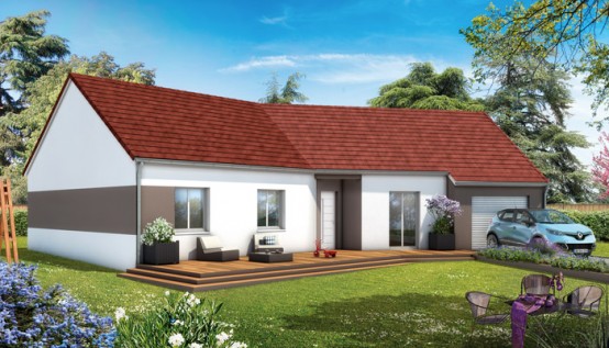 Plan maison plain pied Tulipe