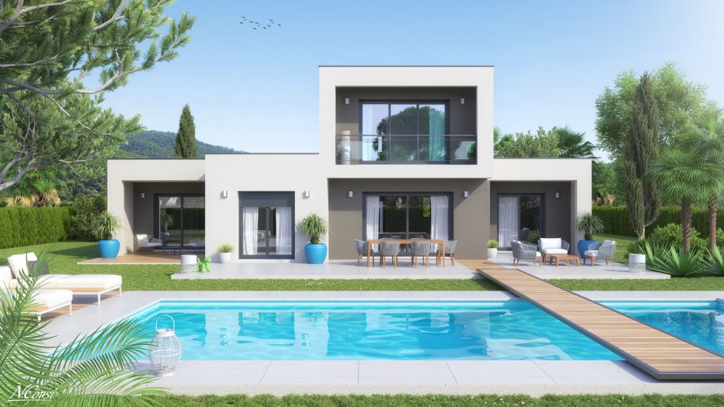 plan maison toit plat AUDACE