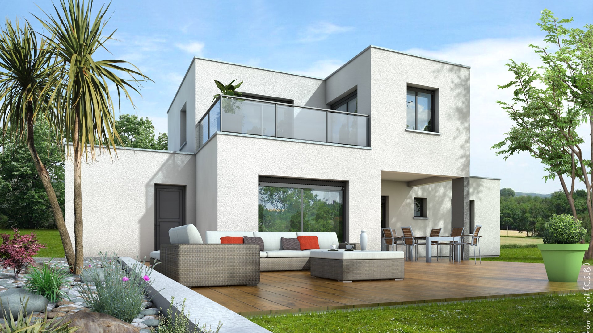Plan Maison Gratuit Moderne Plain Pied Contemporaine