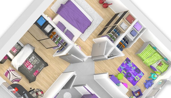 plan maison gratuit - espace nuit
