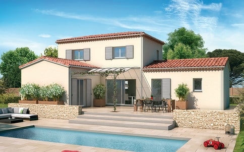 Plan maison provençale Orchidée