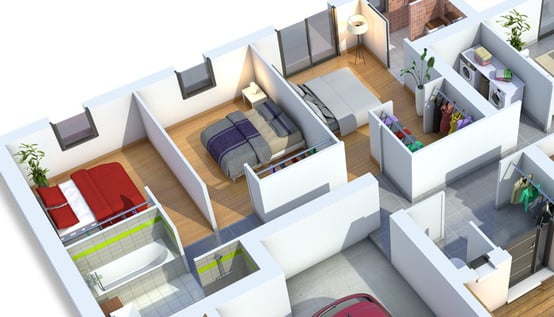 plan de maison interieur et exterieur