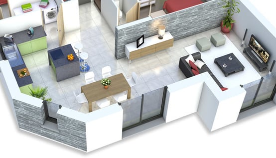 plan maison moderne 3d gratuit